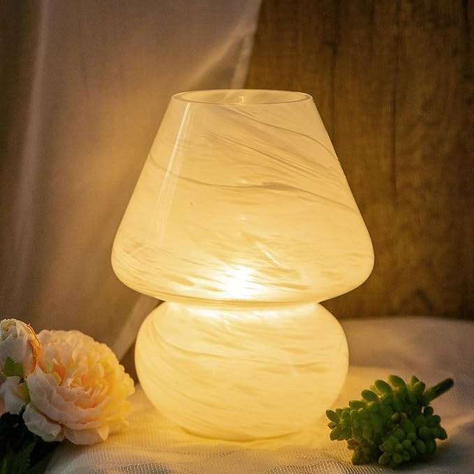 MJ PREMIER Mushroom Lamp, Battery Operated Lamps Timer, Cordless Table Lamp with LED Bulb for Pow... | Amazon (US)
