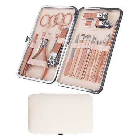 Pedicure Kit 18Pcs Nail Clipper Set Nail Clipper Kit for Adult MoHern Finger Nail Clippers Set Women Manicure Set | Walmart (US)