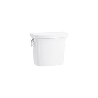 KOHLER Corbelle 1.28 GPF Single-Flush Toilet Tank with Left-Hand Trip Lever in White K-5711-0 | The Home Depot