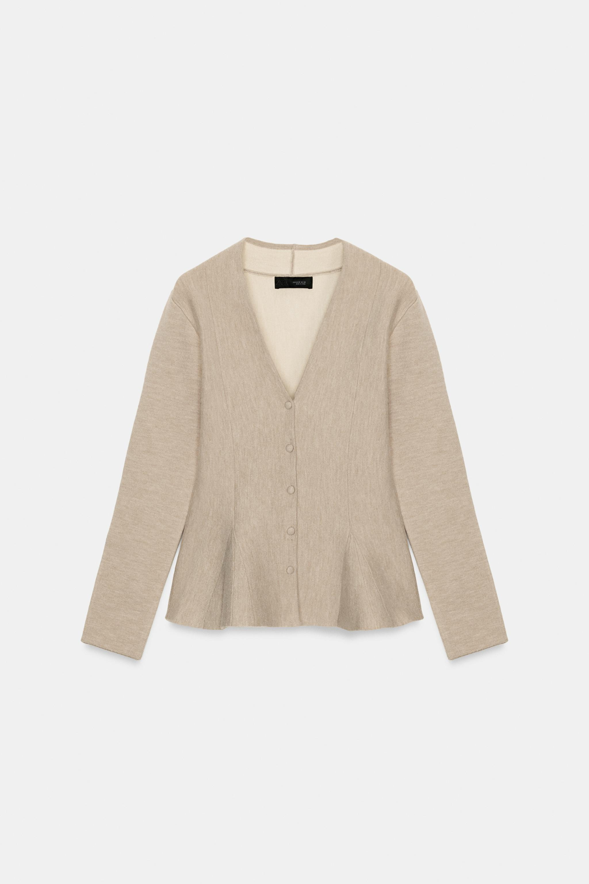 PEPLUM CARDIGAN | Zara US