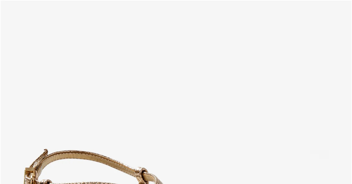 Circus by Sam Edelman Strappy Kitten Heel - Gold | Boston Proper | Boston Proper