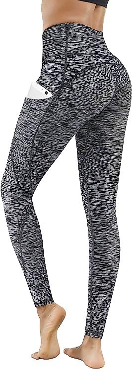 Lingswallow High Waist Yoga Pants - Yoga Pants with Pockets Tummy Control, 4 Ways Stretch Workout... | Amazon (US)