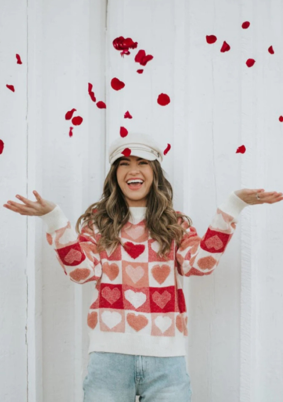 Valentine’s Day heart sweater 
#sweater #heartsweater 

#LTKunder100 #LTKGiftGuide #LTKunder50