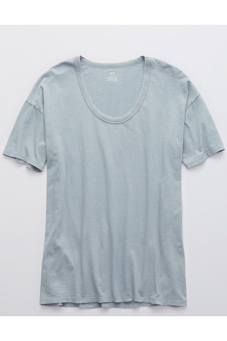 Aerie Boyfriend Voop Oversized T-Shirt Women's Salty Air XXS | American Eagle Outfitters (US & CA)