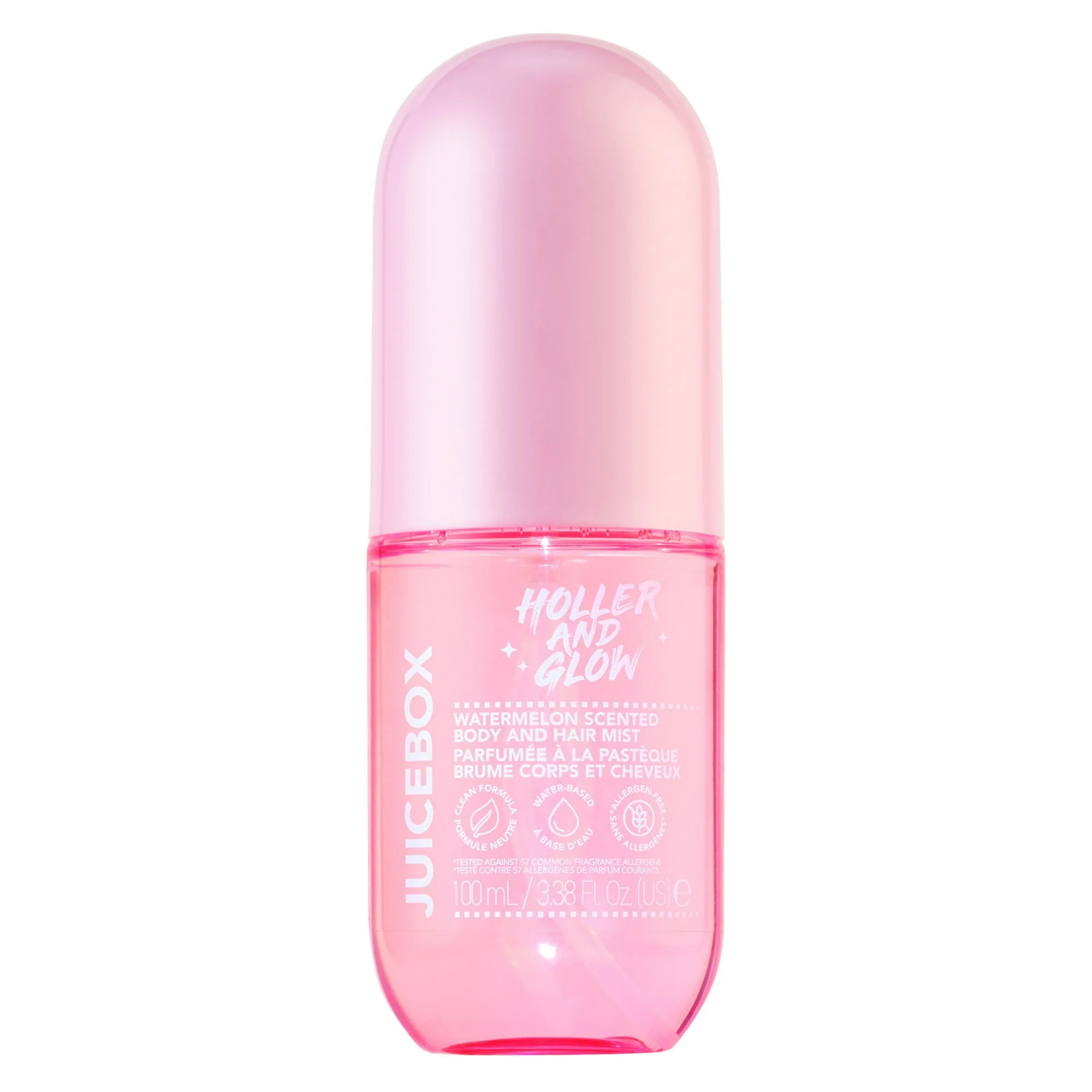 Holler and Glow Mood Boost Juicebox Body & Hair Mist, Watermelon Scented, Clean Formula, Water Ba... | Walmart (US)