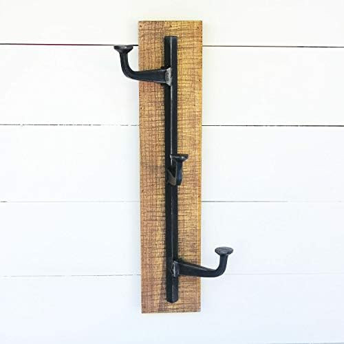 Foreside Home & Garden Rustic Wood and Metal Three Tier Decorative Wall Hook, 58 | Amazon (US)