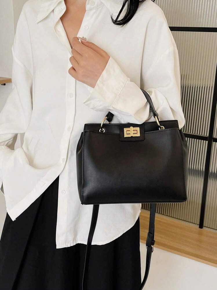 Fashionable Solid Color Shoulder & Crossbody Mini Square Bag Women's Handbag, Business Casual Women Bag, Pefect For Office, Business And Work | SHEIN