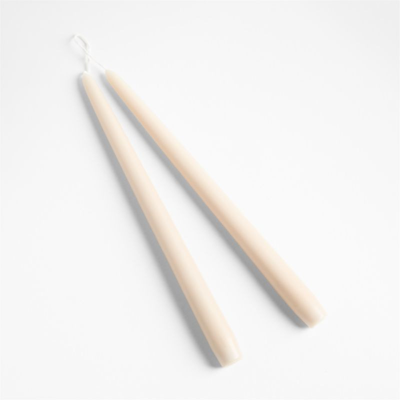 12" Off White Dipped Taper Candles, Set of 2 by Laura Kim + Reviews | Crate & Barrel | Crate & Barrel