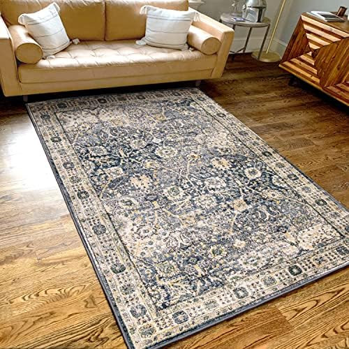 Morgan Bullard Rug Collection by Orian Drew Multi Navy Area Rug 5' x 7' | Amazon (US)