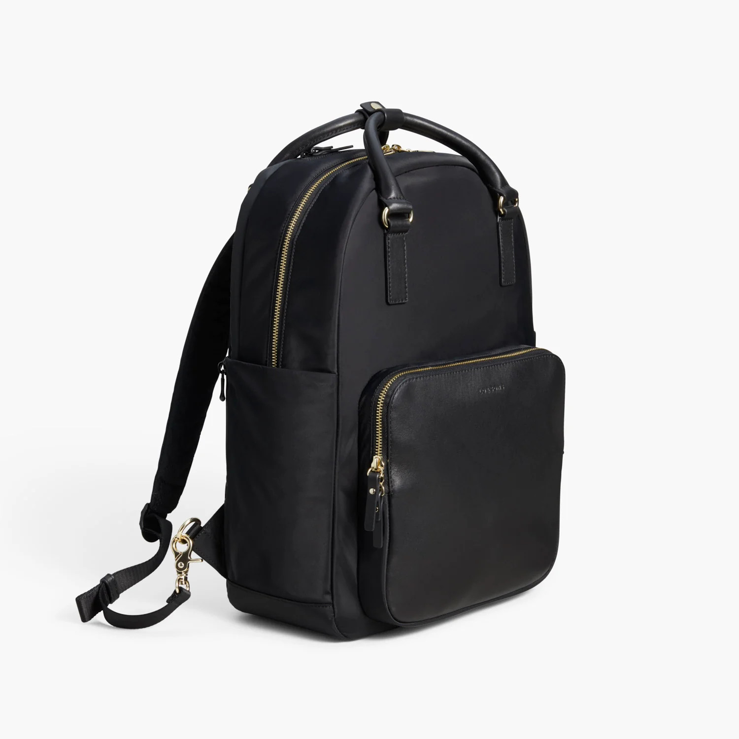 Lo & Sons Rowledge Womens Backpack - Black/Gold/Lavender | Lo & Sons
