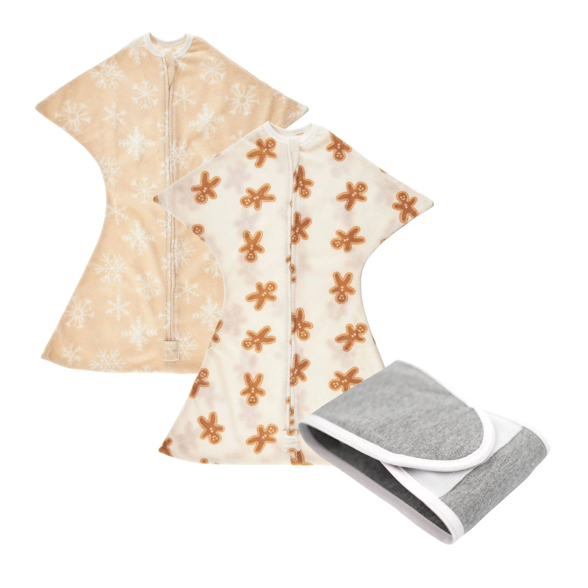 Holiday Zipadee-Zips - Fleece- Bundle of 2 - With Grey Snuggle Strap | Blooming Baby