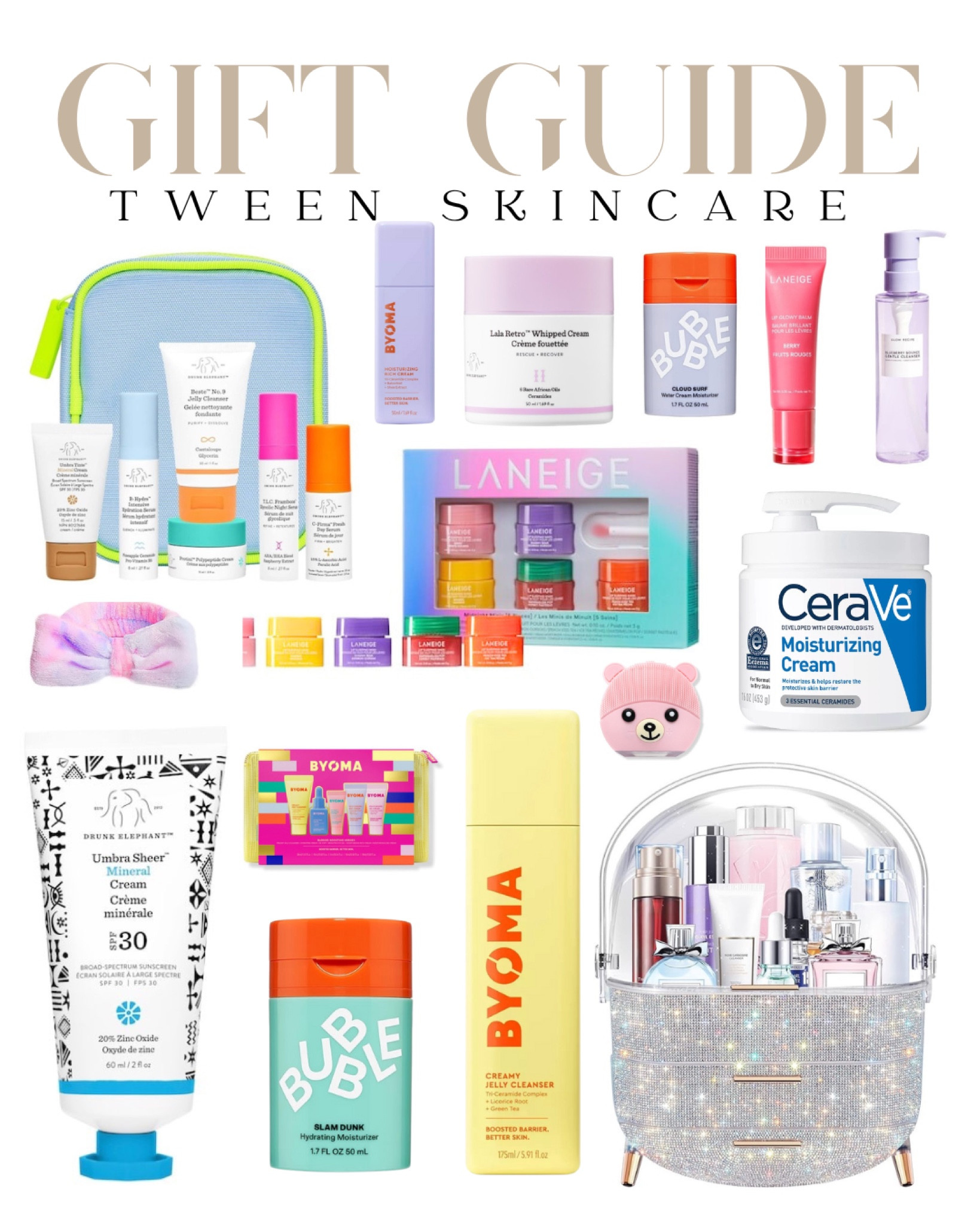 TWEEN SKINCARE... I have 5 girls and four of them are under age 14 so don't shoot the messenger! 

I consulted with a pediatrician friend and used the Parents Magazine list provided by a pediatric dermatologist. These are the popular and approved items which are typically sunscreen, moisturizers, face washes and lip glosses. 

#LTKKids #LTKGiftGuide #LTKBeauty