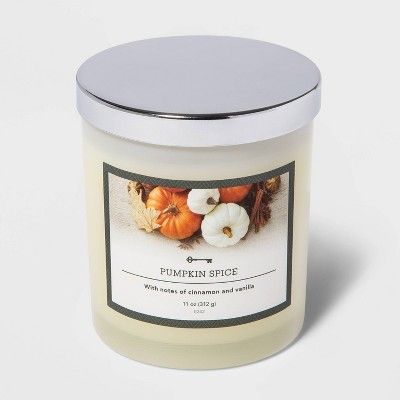 11oz Lidded Milky Glass Jar Pumpkin Spice Candle - Threshold™ | Target