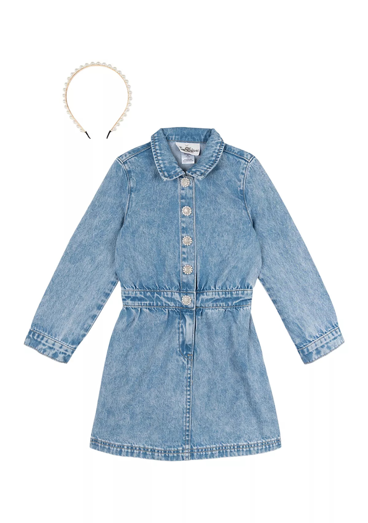 Toddler Girls Denim Dress | Belk