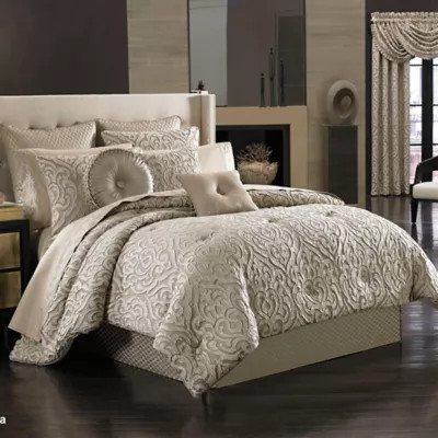 J. Queen New York Astoria Comforter Set in Sand | Bed Bath & Beyond