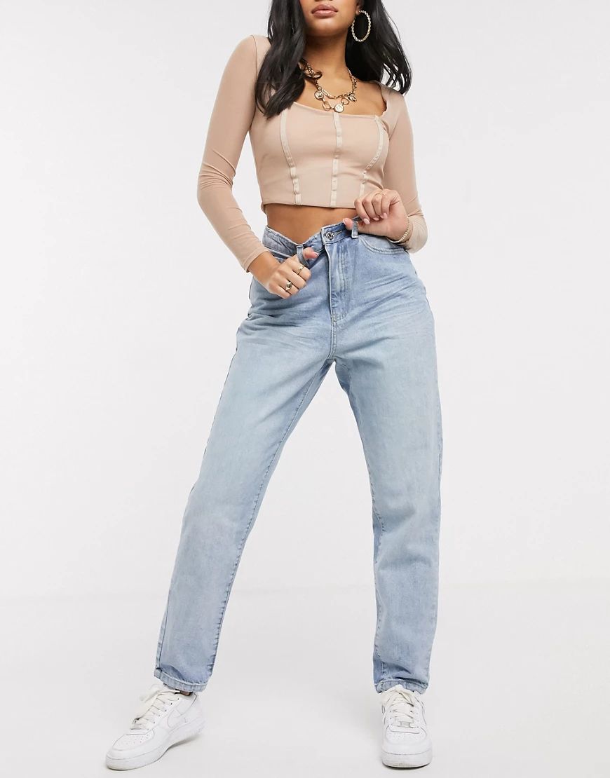 Missguided mom jeans in blue | ASOS (Global)