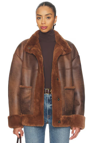 Tularosa Jen Coat in Chocolate Brown from Revolve.com | Revolve Clothing (Global)