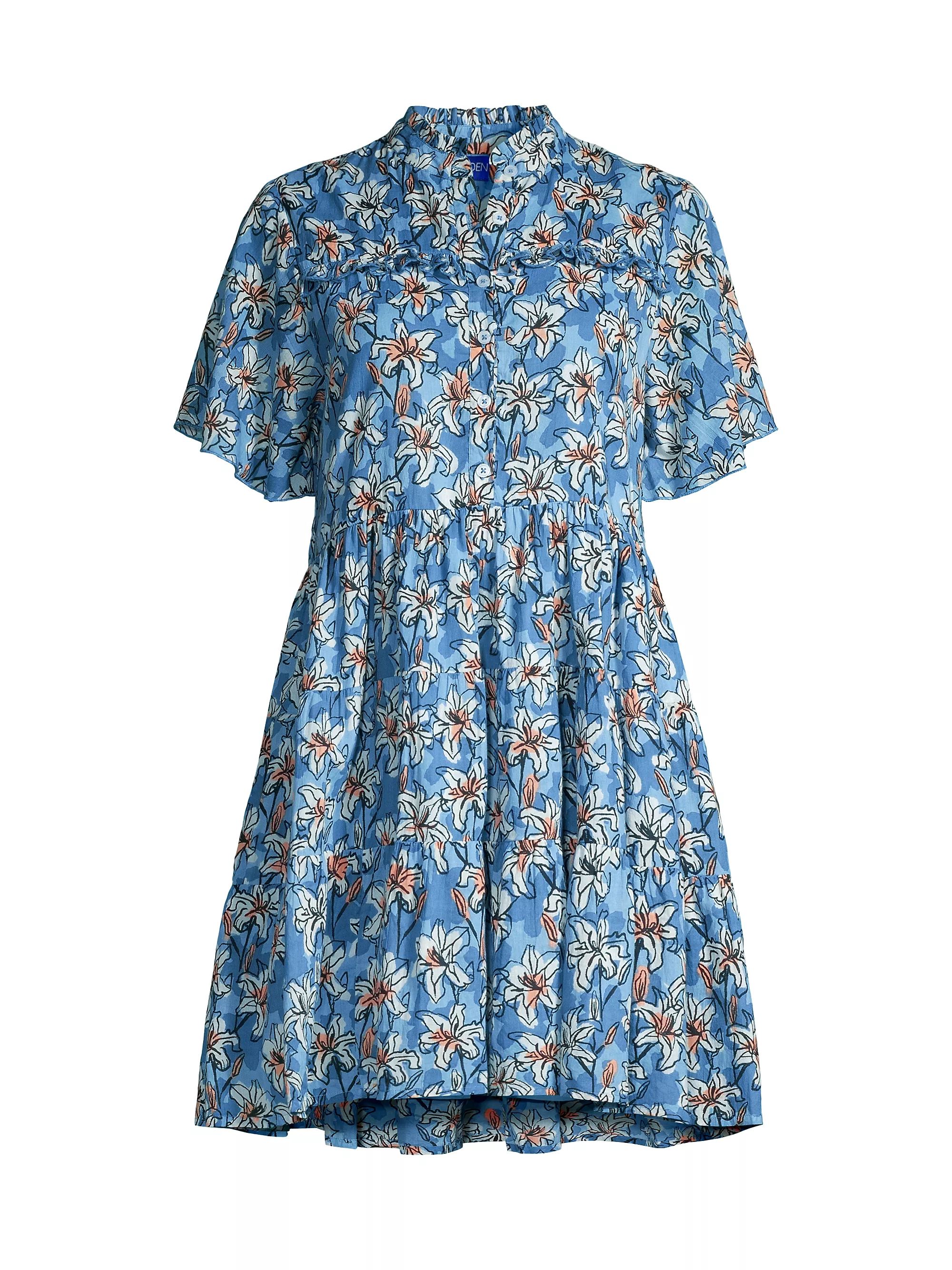 Vibeka Floral Cotton Mini Shirtdress | Saks Fifth Avenue