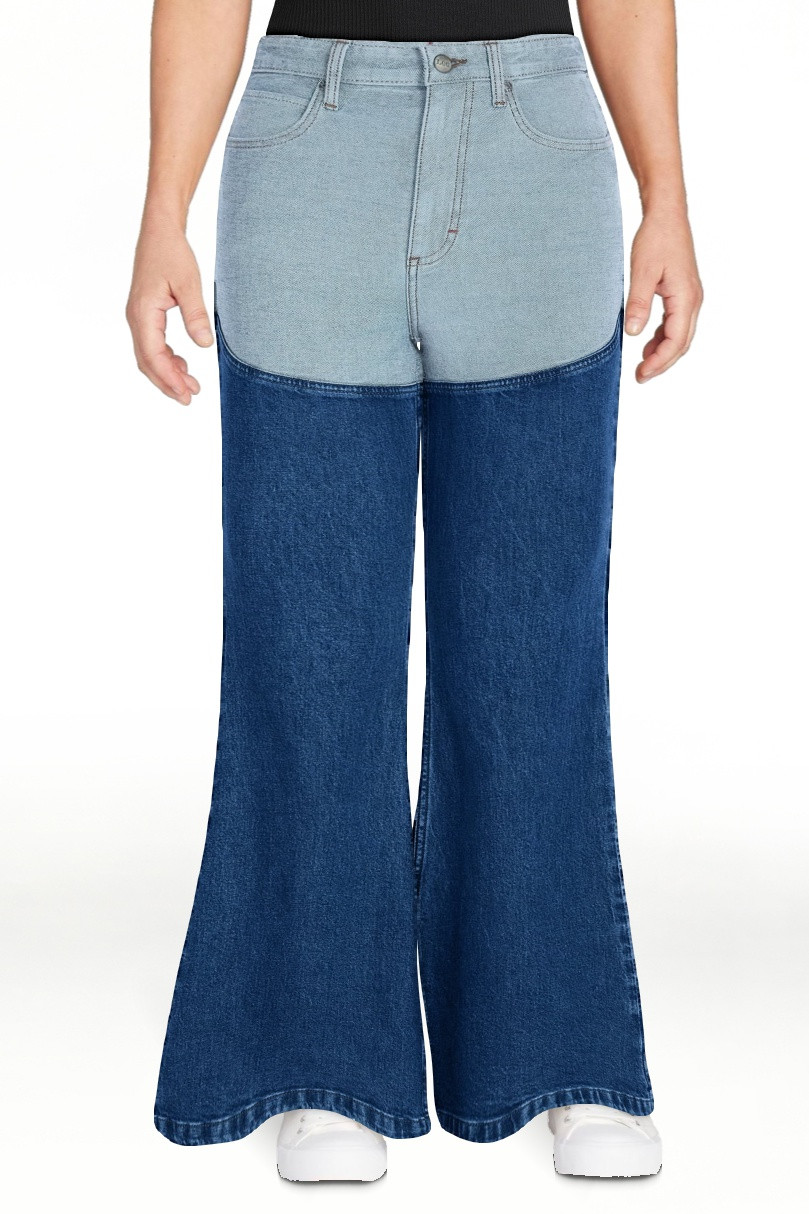 Kacey Lee Women's Long Denim Chaps Jeans, Sizes 0-18 | Walmart (US)