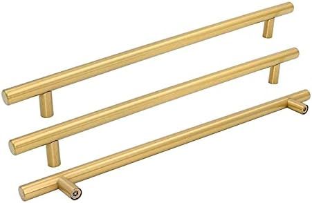 5 Pieces goldenwarm Brass Cabinet Handles Gold Pulls for Dresser Drawer Kitchen Cupboard Drawer H... | Amazon (US)