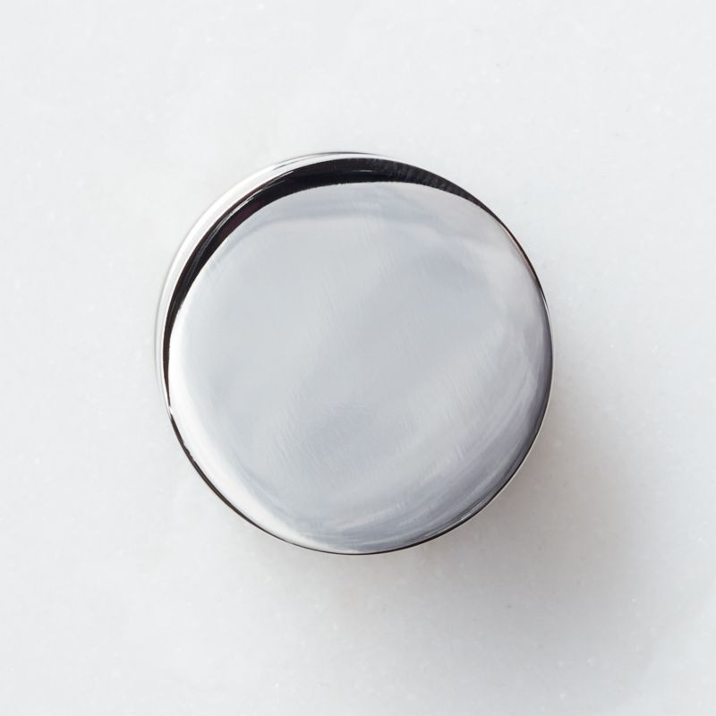 Logan Round 1" Polished Nickel Knob + Reviews | CB2 | CB2