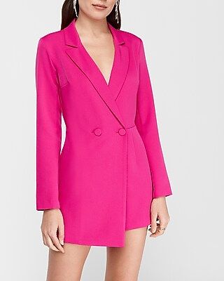 Double Breasted Blazer Romper | Express