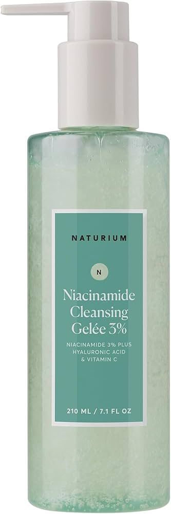 Naturium Niacinamide Cleansing Gelée 3% Plus Hyaluronic Acid & Vitamin C, Gentle & Smoothing Fac... | Amazon (US)