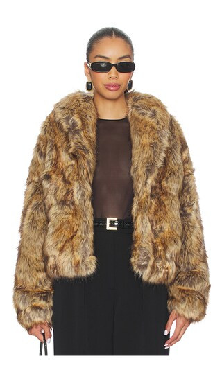 Damiy Coat in Brown | Revolve Clothing (Global)