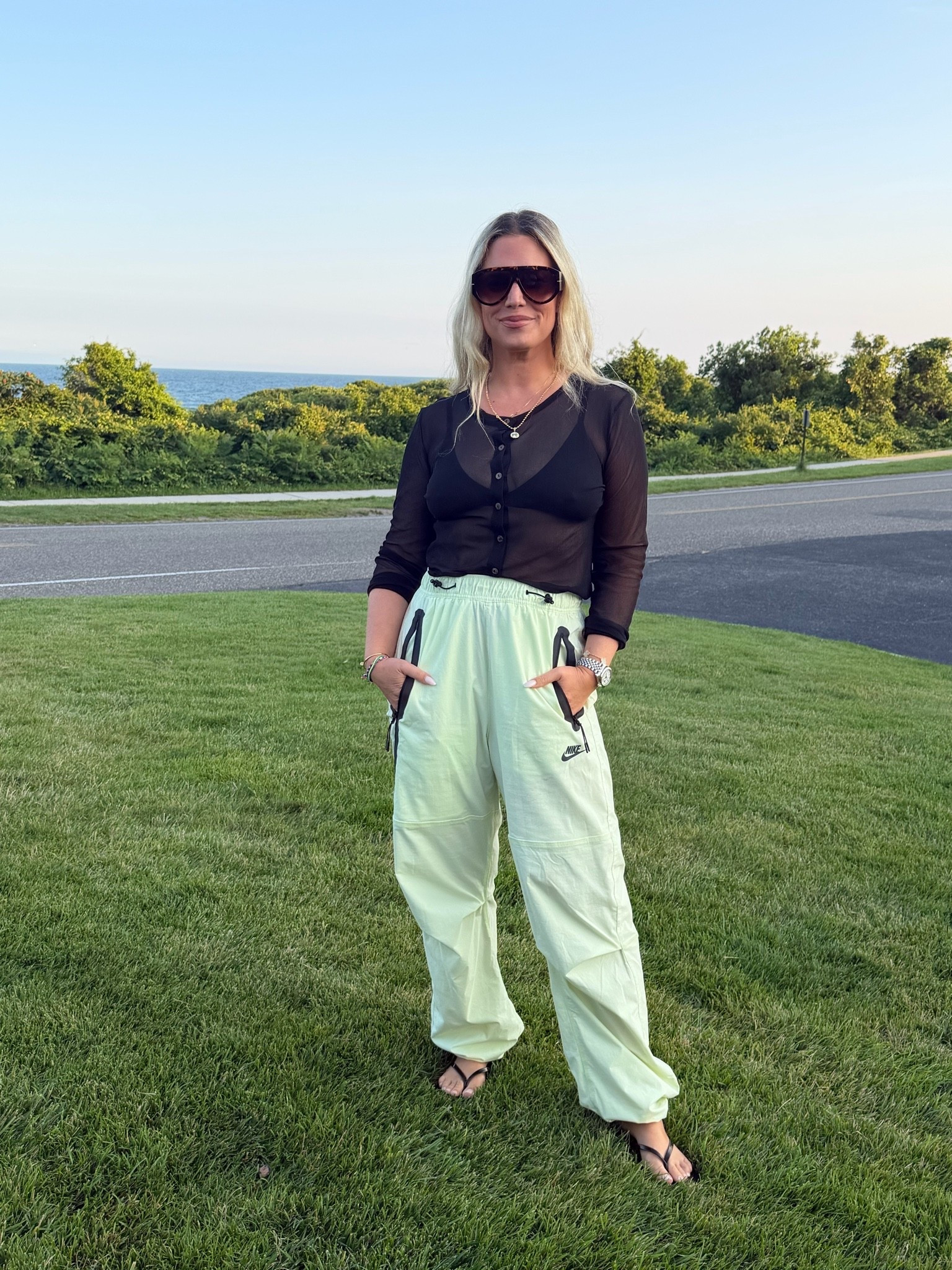 This sheer cardigan and tkees Sandal can be paired with absolutely anything and make an ea — daily edit cover from Found by Em