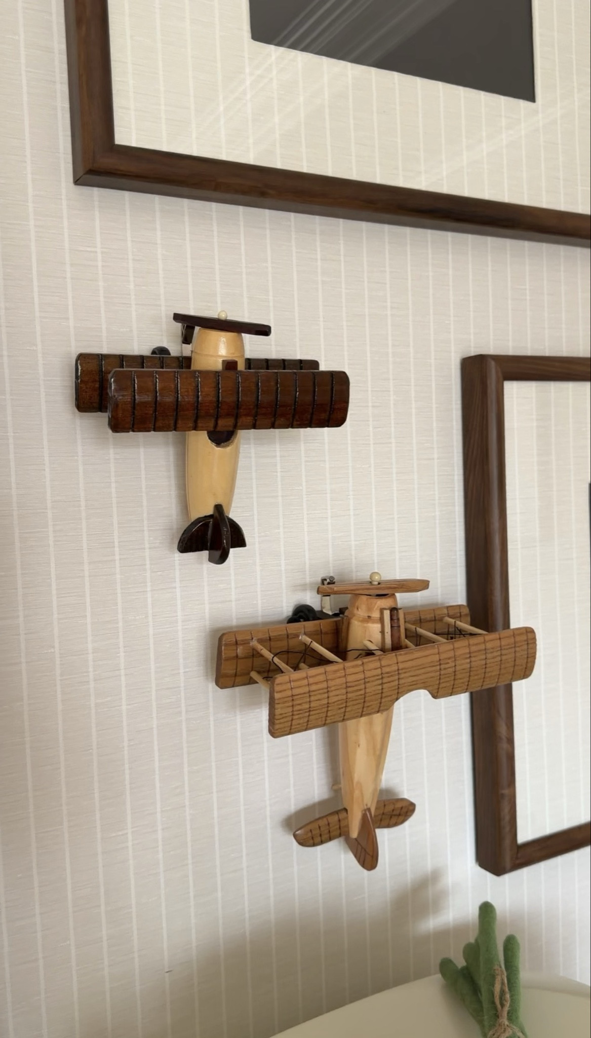 Found these cutest little airplanes for the twins travel themed room✈️🤎￼

Wallpaper: Thibaut SUITED STRIPE (T44026), Colorway: Beige

#LTKKids #LTKmomlife #LTKHome