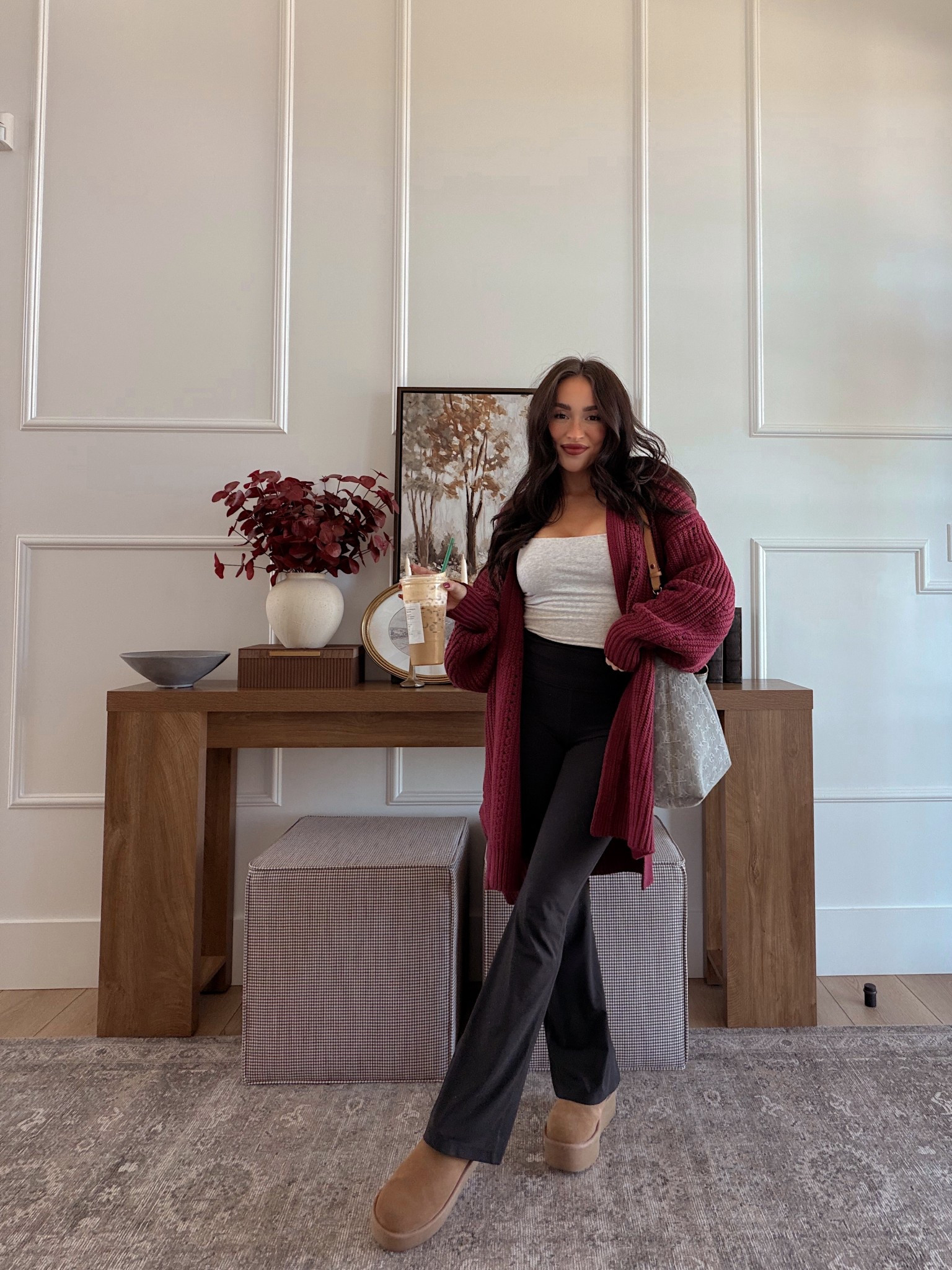 Wearing small in cardigan 

#LTKStyleTip #LTKSeasonal #LTKFindsUnder100