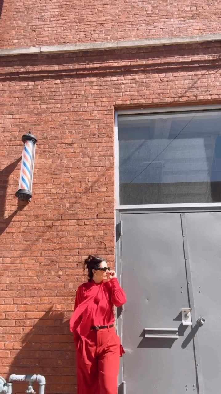 Lady In Red ❤️
 @miumiu Bag, @prada Sunglasses, @zara Wide Leg Pants, @maisonvalentino Belt Amd @sheinofficial Bow Blouse.. All Linked In My @shopltk link!

#ladyinred #red #miumiu #fashioninfluencer #celebrityfashionstylist #ootd #shopltk #viral #highlowfashion

#LTKU #LTKWatchNow #LTKStyleTip