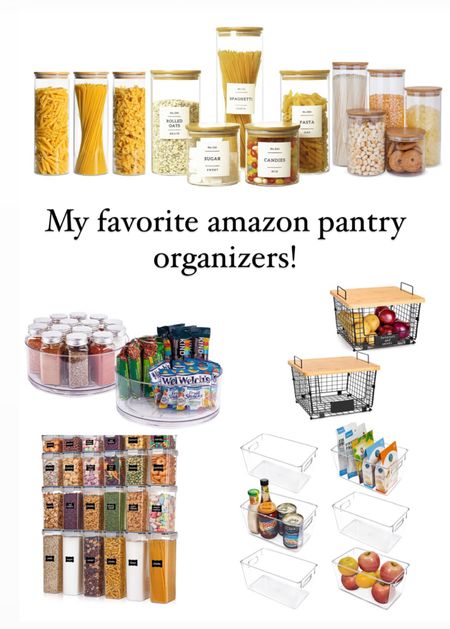 Amazon pantry organizing bins, containers and labels! 

#LTKSale #LTKhome #LTKsalealert