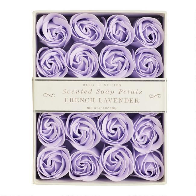 French Lavender Scented Soap Petals 20 Piece | World Market