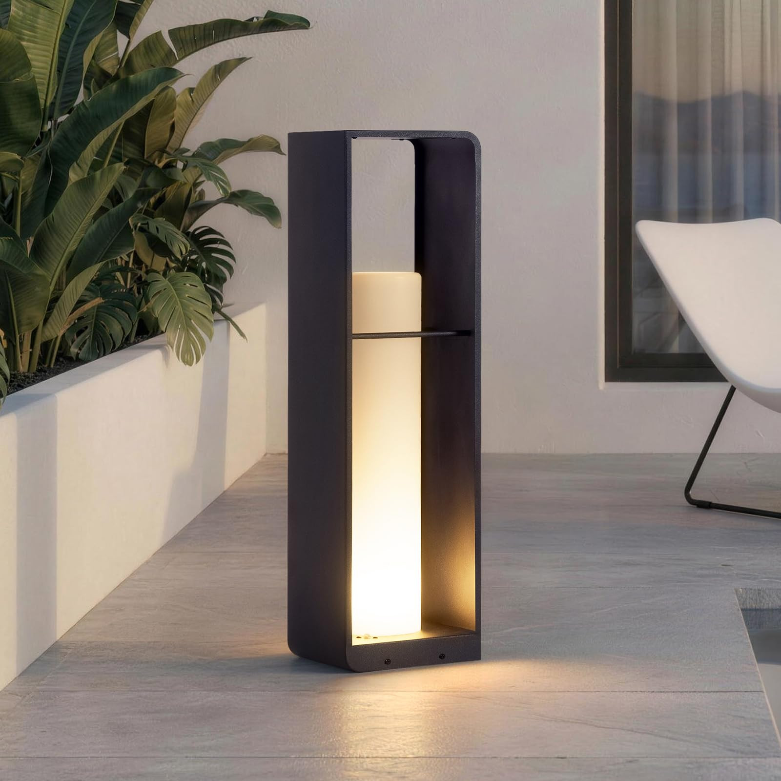 Led Corner Floor Lamp with Remote Control, IP65 Solar Lanterns Outdoor Waterproof, Unique Large F... | Amazon (US)