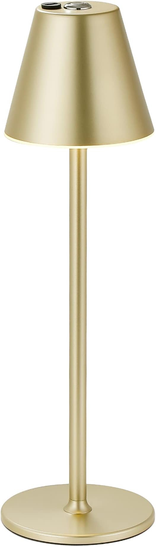 Modern LED CordlessTable Lamp,4000mAh Rechargeable Battery Desk lamp,3 Level Brightness Night Lig... | Amazon (US)