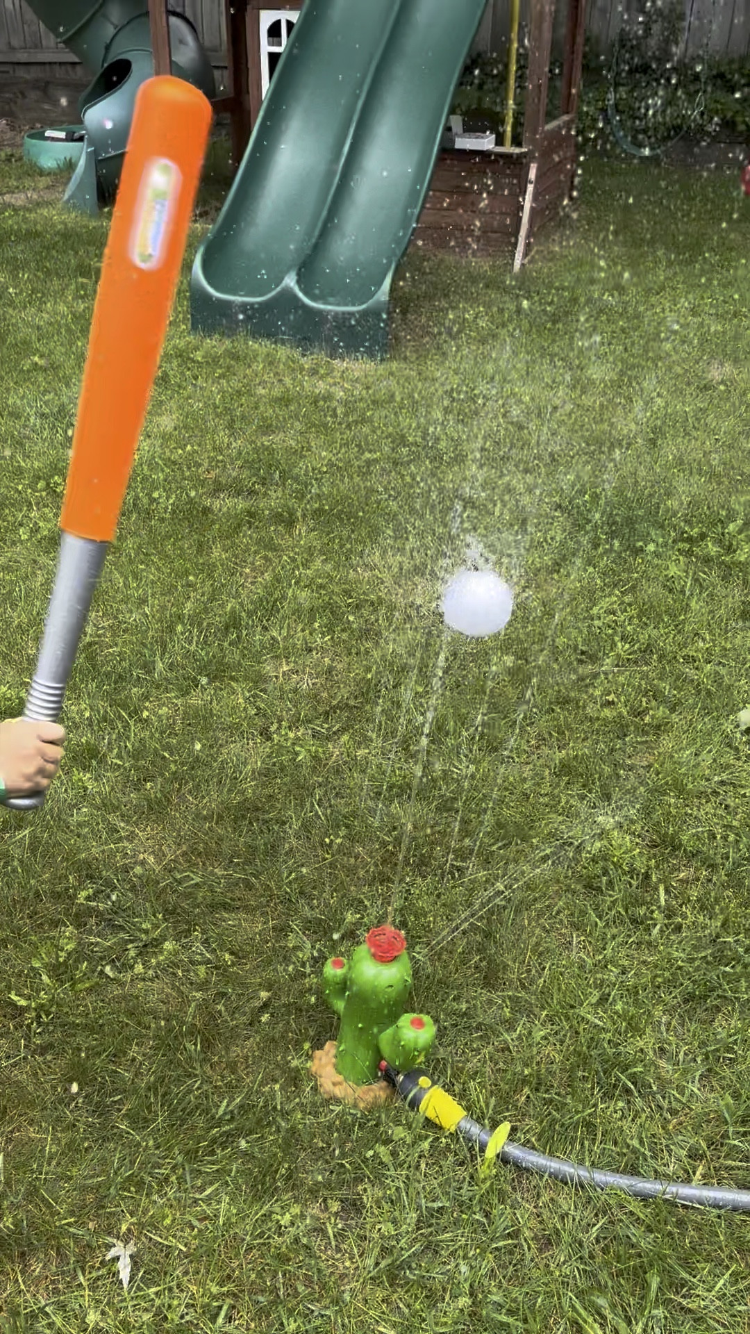 Everything is included with this T Ball Cactus sprinkler! Even the bat and balls!!! 

#LTKSeasonal #LTKKids #LTKFamily