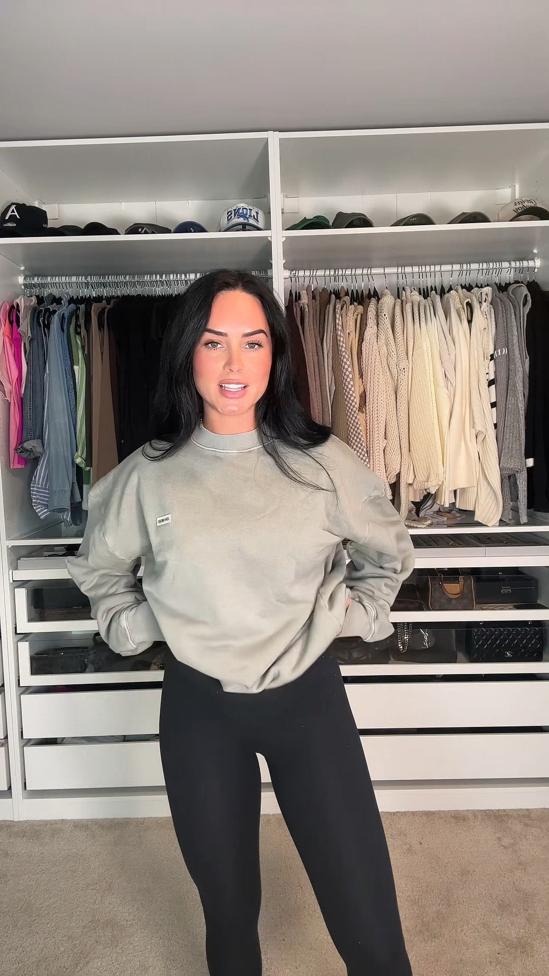 I’m wearing size small/ medium in both 

#LTKActive #LTKStyleTip #LTKVideo