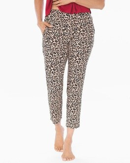 Cool Nights Mix and Match Ankle Sleep Pants Exotic Animal Light Nude | Soma Intimates