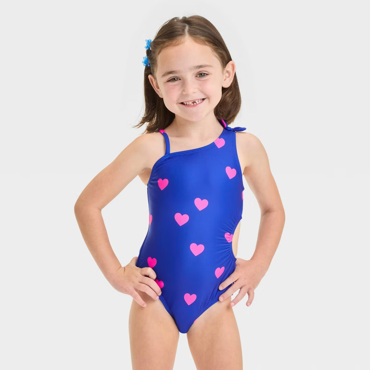 Toddler Girls' Cut Out One Piece Swimsuit With Bow - Cat & Jack™ | Target