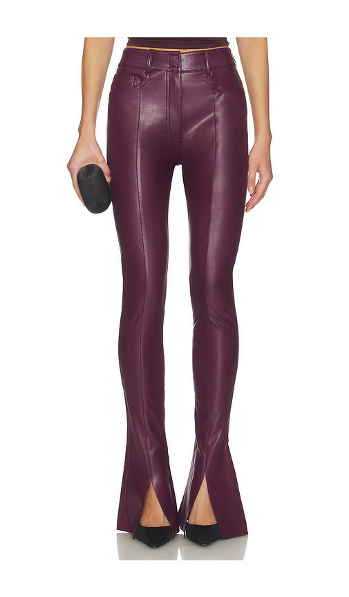Norma Kamali Spat Jeans in Burgundy. Size XS. Also in XL. | Revolve Clothing (Global)