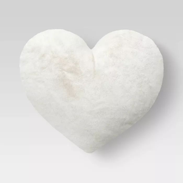 Oversized Faux Fur Valentine’s Day Heart Pillow - Opalhouse™ | Target