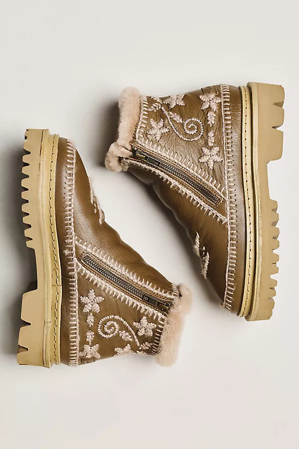 Setsu 3.0 Paisley Otter Leather Boots | Anthropologie (US)