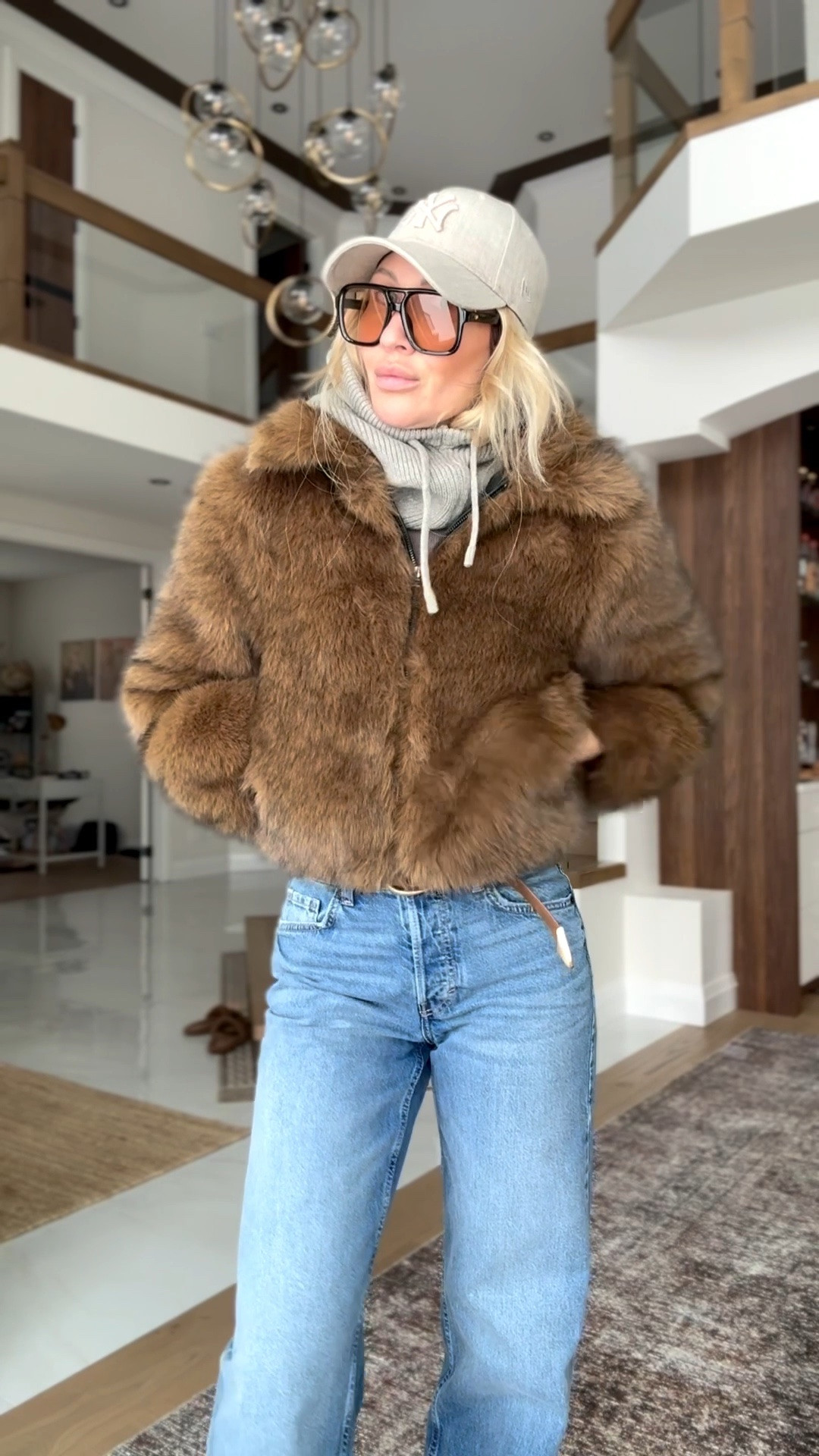 Such a vibe, designer look for less sunglasses 🕶️ amazing jeans for grey price true to size . @Dynamite Clothing @hm @amazonfindsandfashion 

#LTKcanada #LTKstyletip #LTKwinter