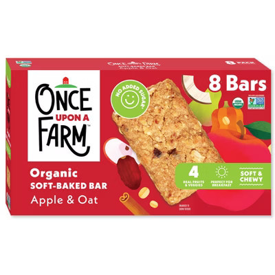 Once Upon a Farm Apple and Oat Snack Bars - 9.6oz/8ct | Target