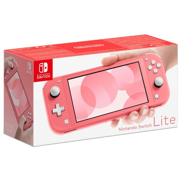 Nintendo Switch Lite Handheld Console - Coral | argos.co.uk