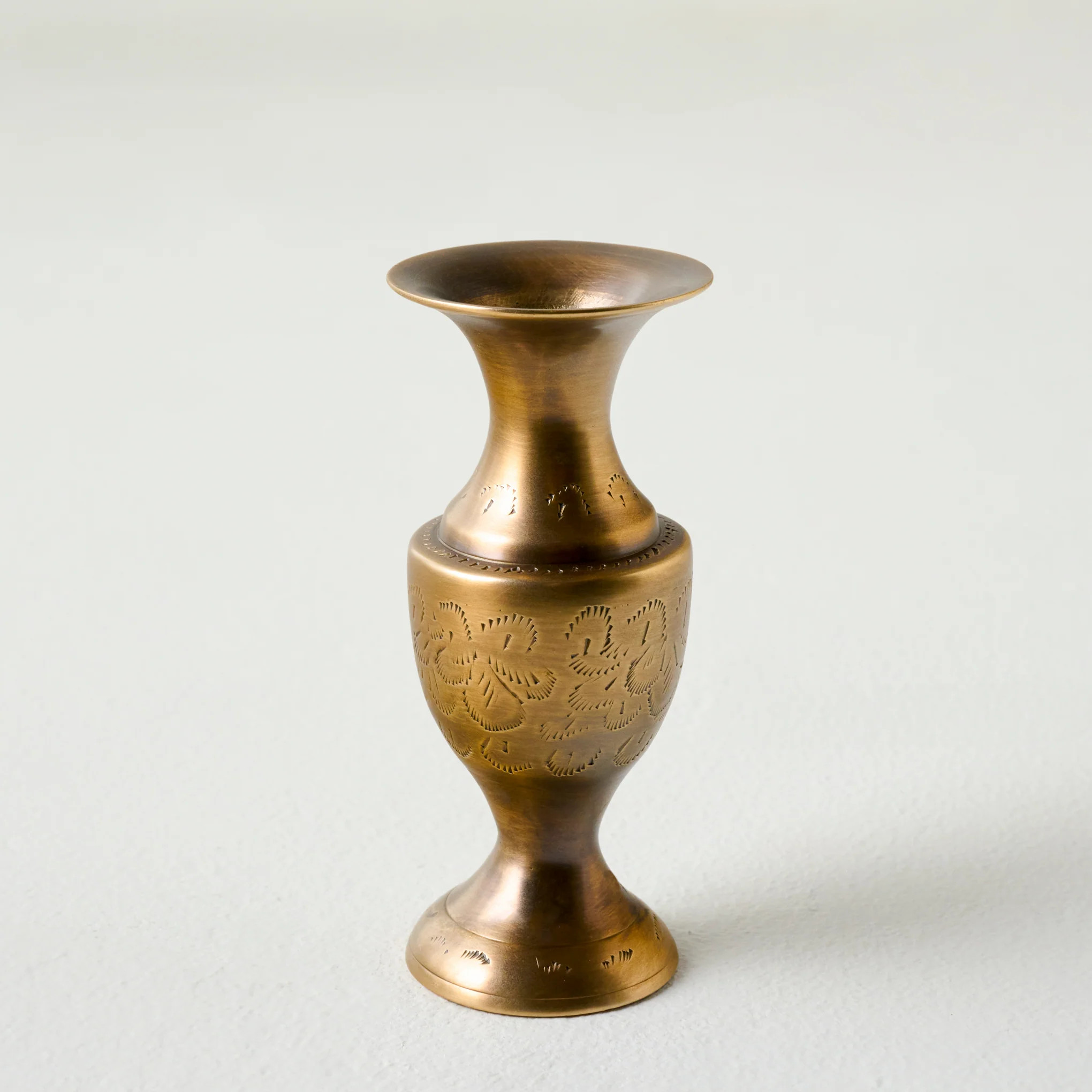 Callin Etched Brass Bud Vase | Magnolia