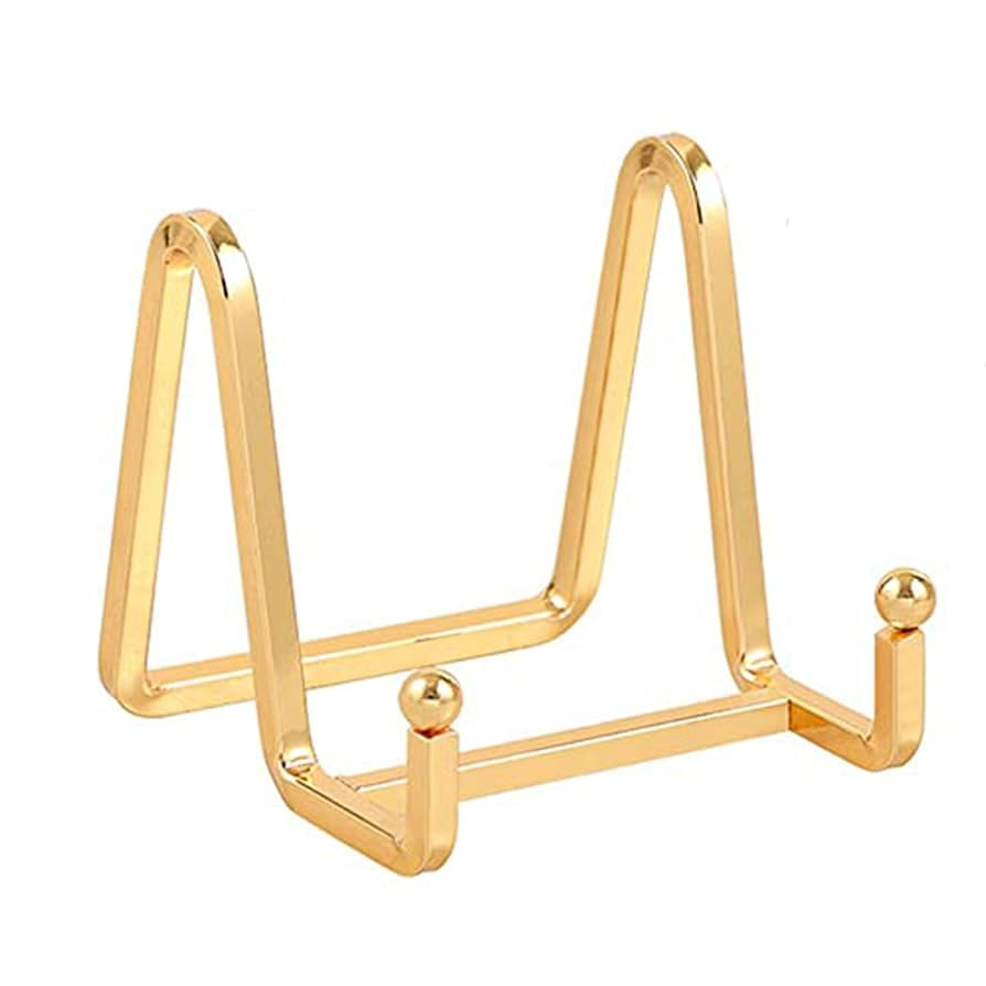 Plate Holder Easel Display Stand - 3 inch Metal Plate Stands for Display - Tabletop Picture Stand... | Amazon (US)