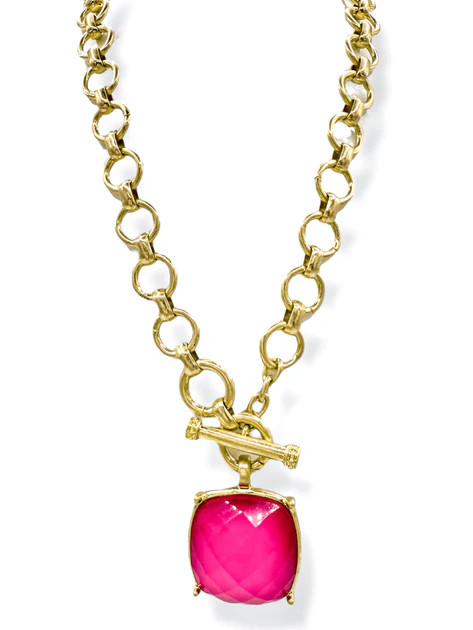 Courtney Fuchsia Statement Necklace | The Willow Tree