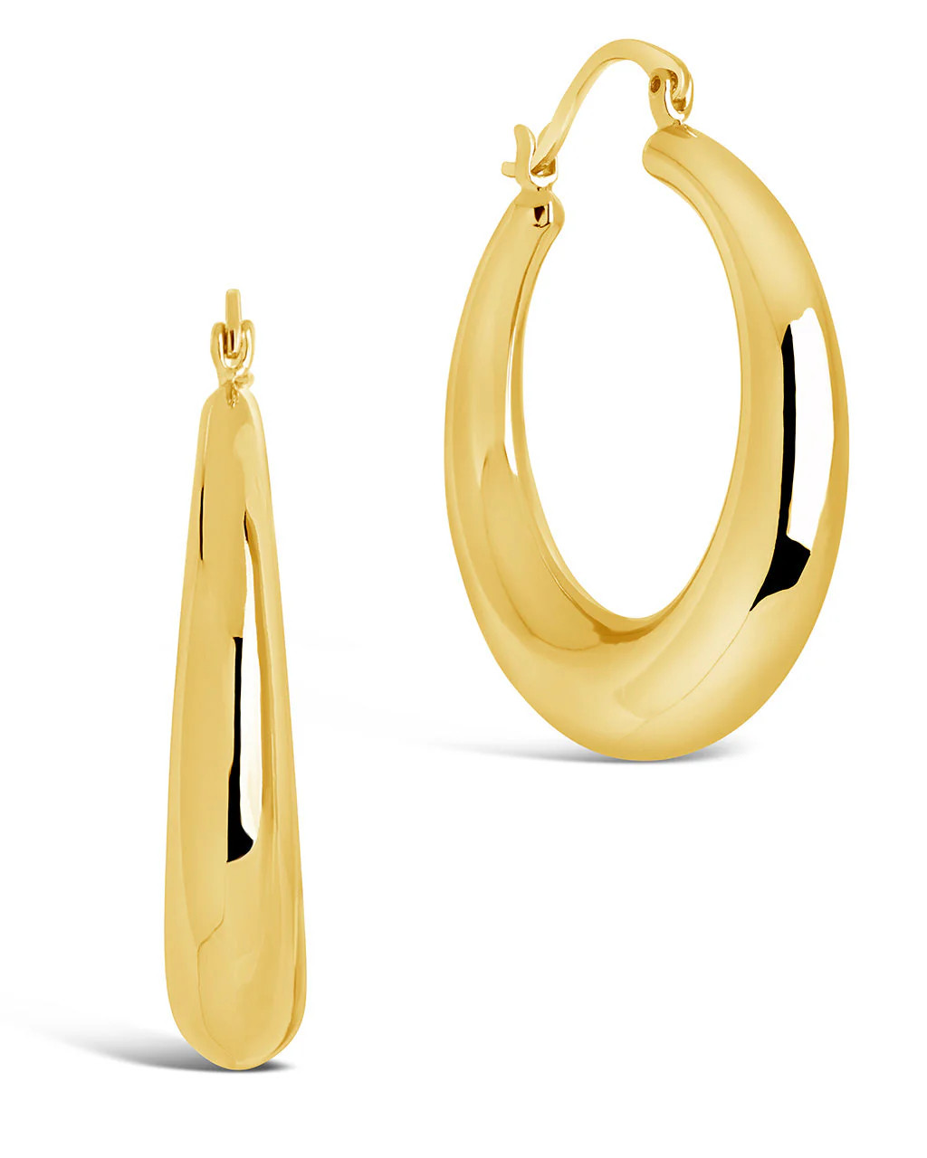 Kali 2" Graduated Tube Hoop Earrings | Sterling Forever